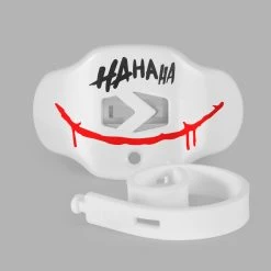 Ha Ha Ha Red Smile White Soft Football Mouthguard