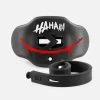 Ha Ha Ha Red Smile Black Soft Football Mouthguard