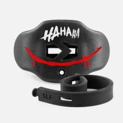 Ha Ha Ha Red Smile Black Soft Football Mouthguard
