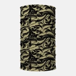 Baroque 2 Old Gold And Black Neck Gaiter