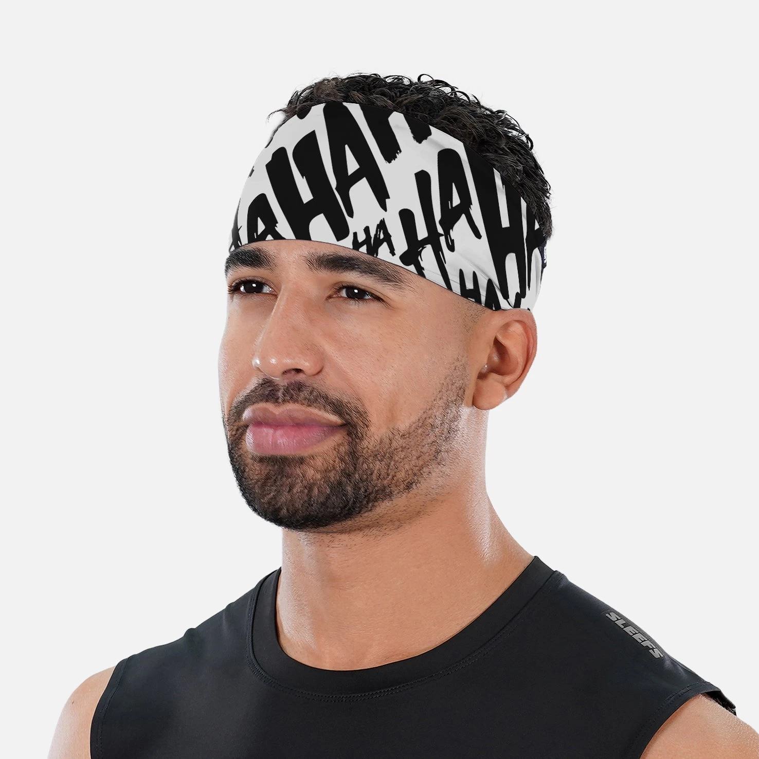 Ha Ha Ha White Headband - Image 2