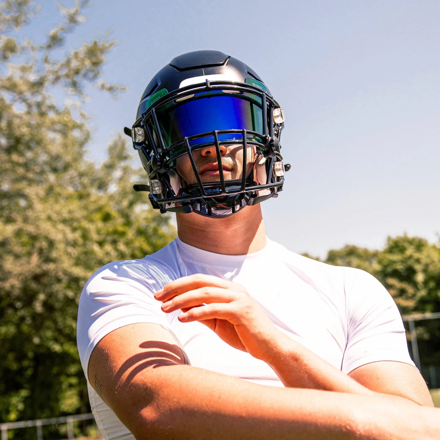 Aqua Bifröst Rainbow Helmet Eye-Shield Visor - Image 2