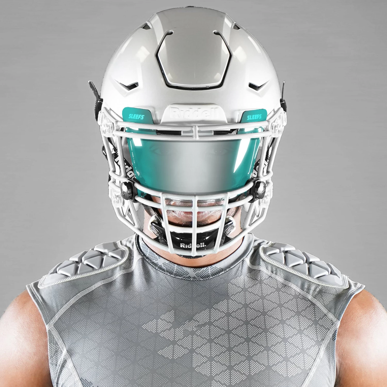 Aqua Machine Silver Helmet Eye-Shield Visor - Image 4