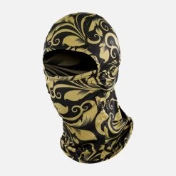 Baroque Old Gold And Black Loose-fitting Shiesty Mask