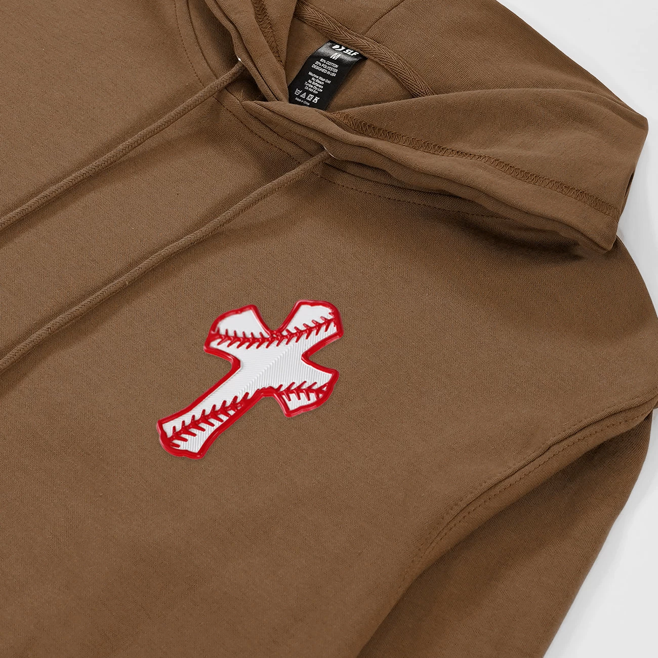 Baseball Cross Patch Hoodie - Image 11