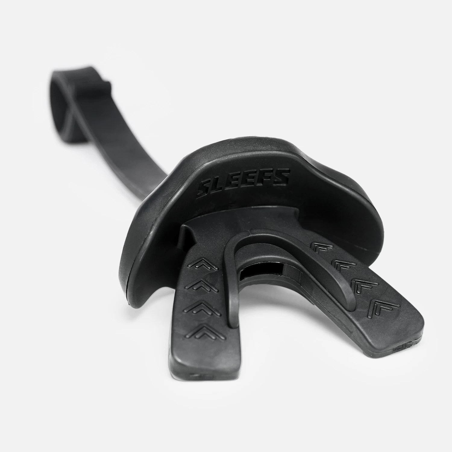 Ha Ha Ha Red Smile Black Soft Football Mouthguard - Image 2