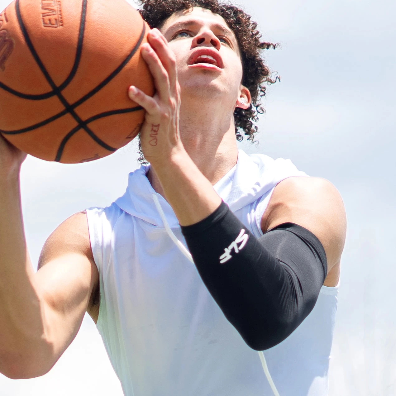 Basic Black SLF Basketball Shooter Sleeve - Image 4