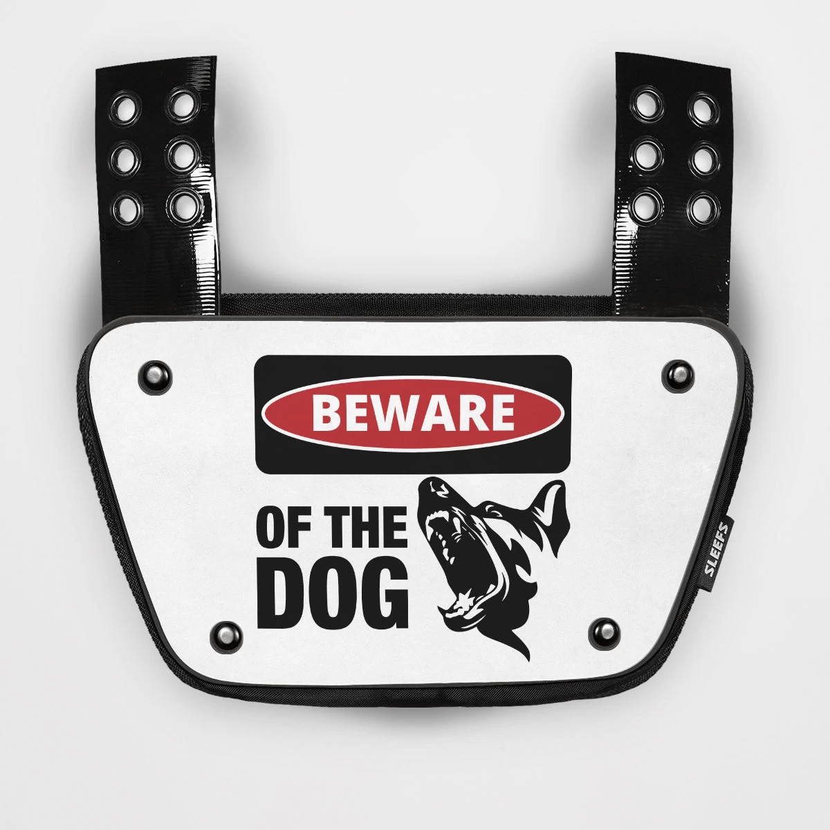 Beware Of The Dog Sticker For Back Plate
