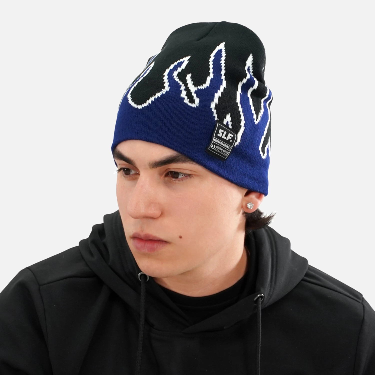 Blue Fire Beanie - Image 2