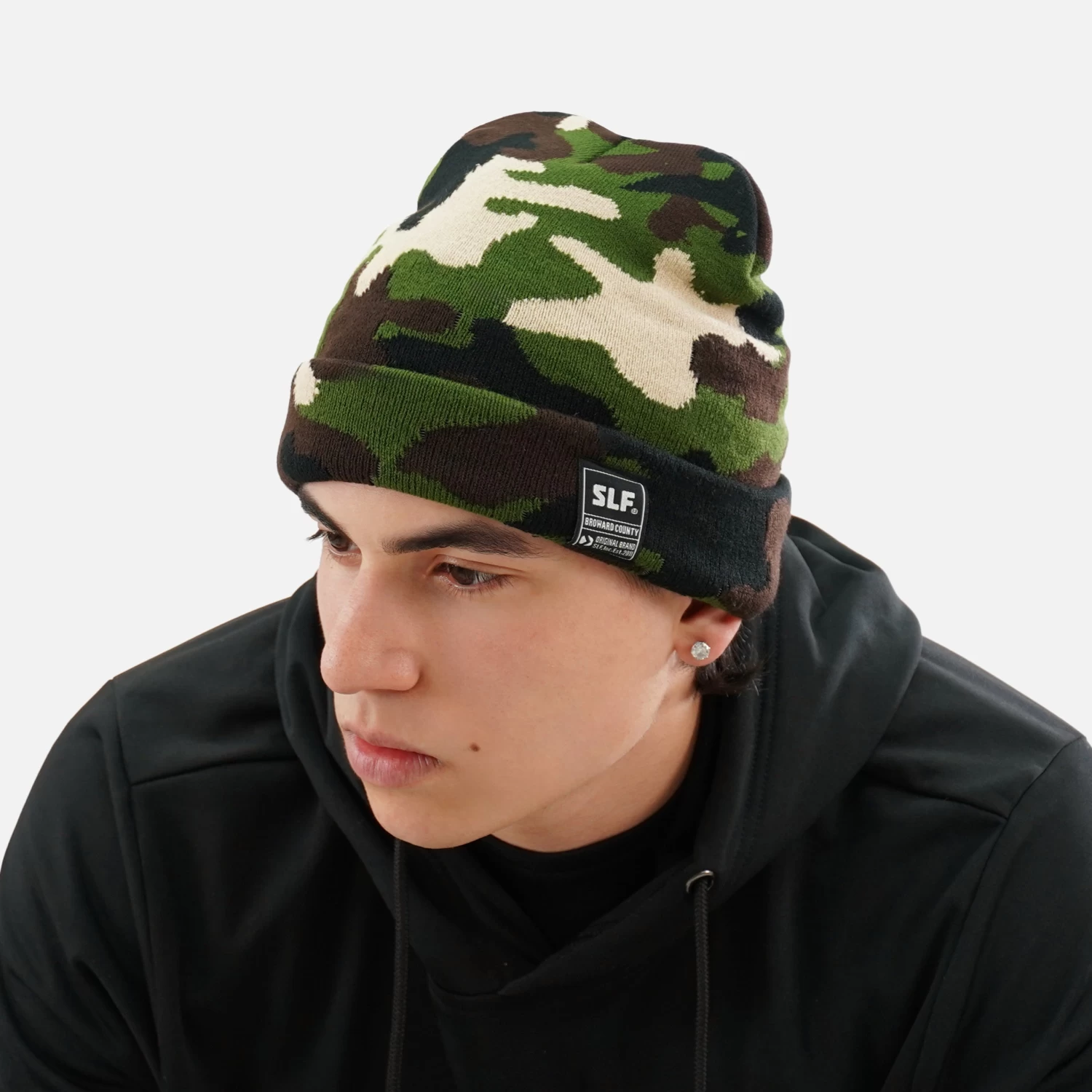Classic Camo Knit Beanie - Image 2
