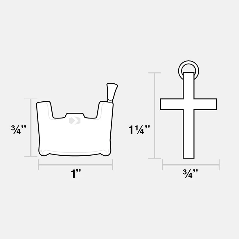 Visor & Cross Pendant With Chain Kids Necklace - Stainless Steel - Image 5