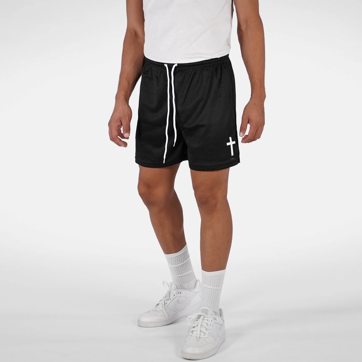 Faith Cross Black Shorts - 7" - Image 2