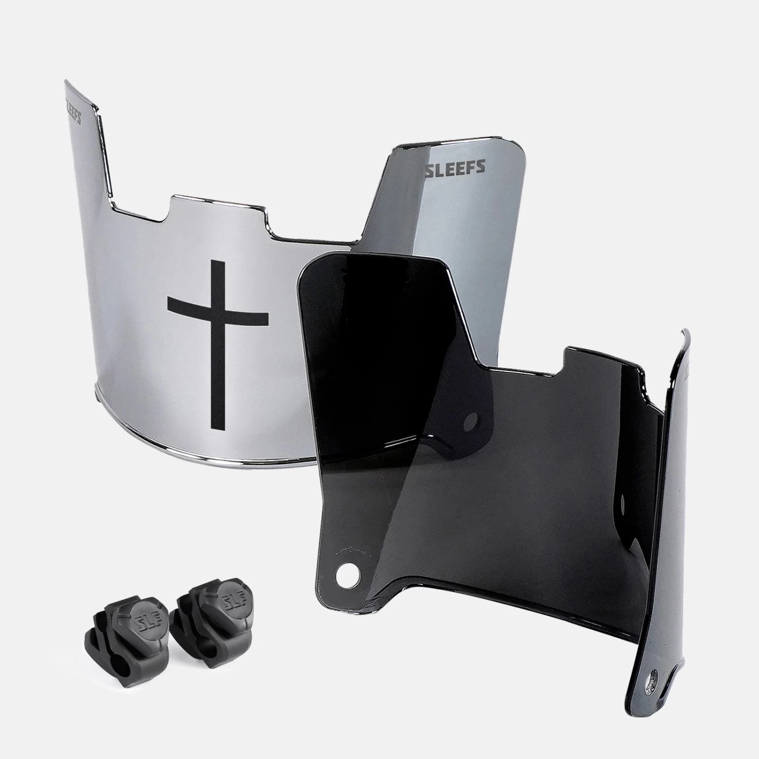 Faith Cross Silver Moonstone Helmet Eye-Shield Visor For Kids - Image 2