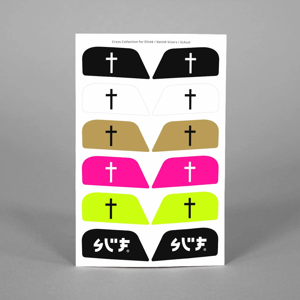 Faith Cross Stickers For Helmet Visor Tabs - Image 2