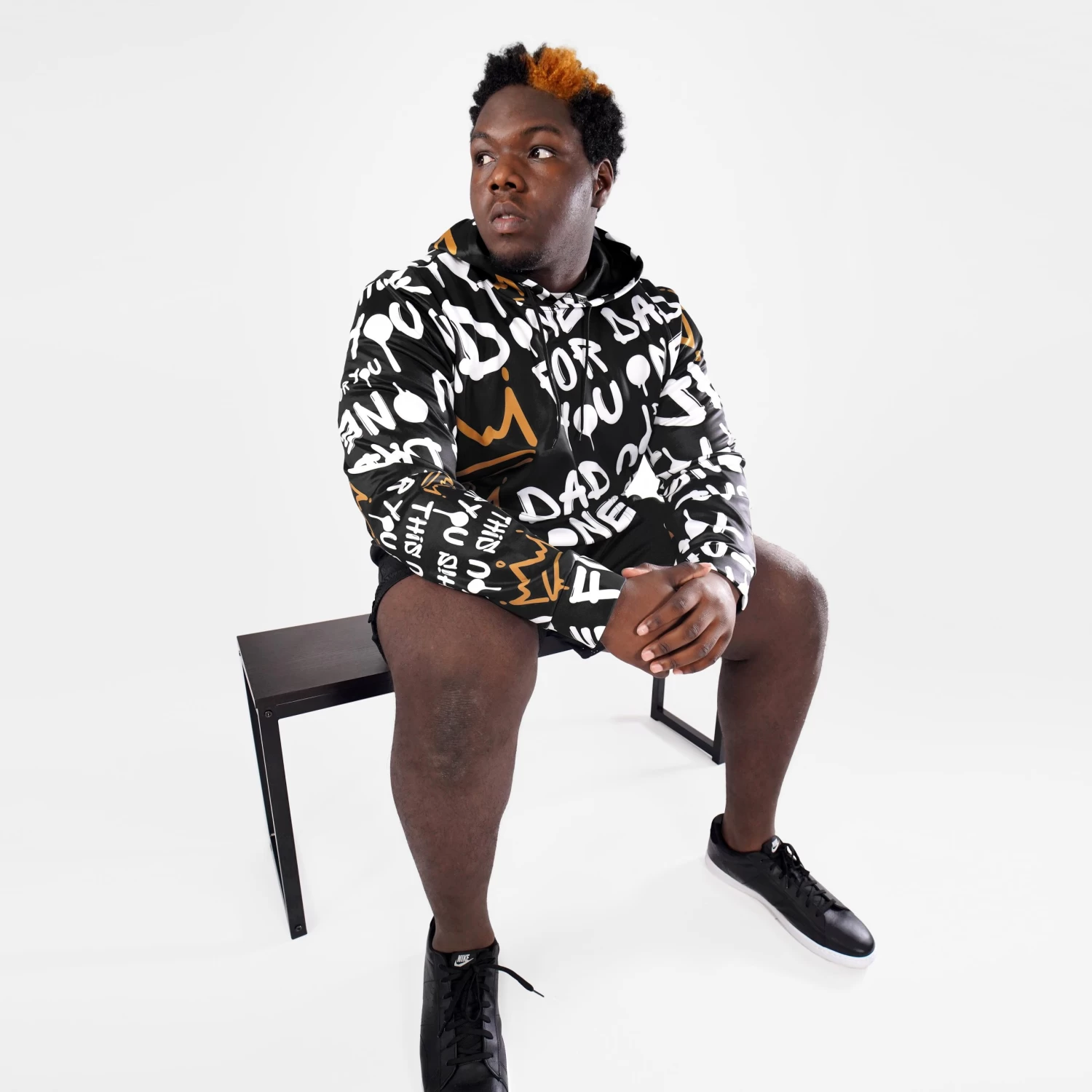 Dad This One For You Pattern Hoodie - Big - Image 4