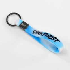 God First Silicone Keychain