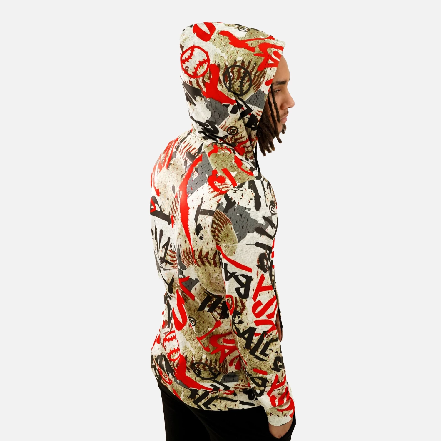 Just Ball Baseball Street Hoodie - Image 5