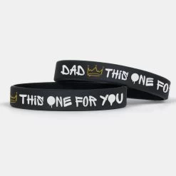 Dad This One For You Black Motivational Wristband
