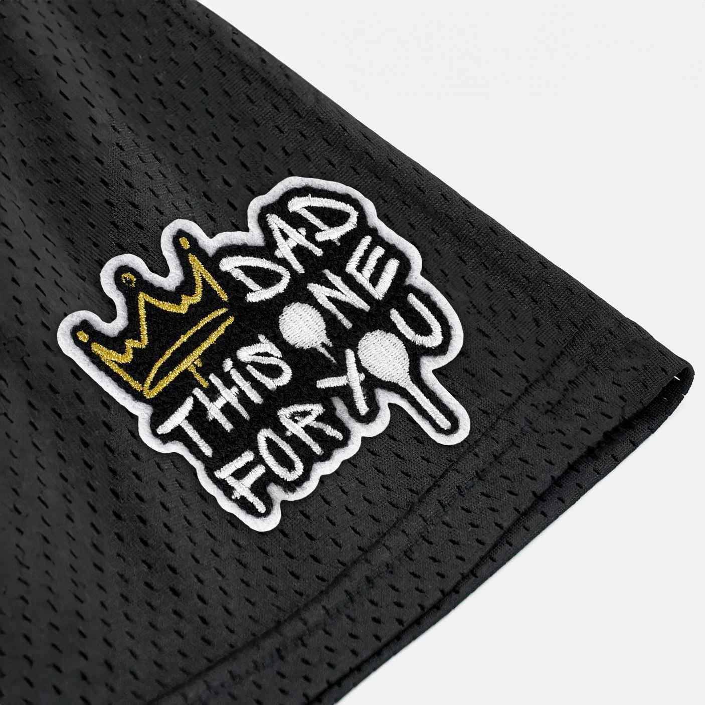 Dad This One For You Patch Shorts - 7" - Image 3