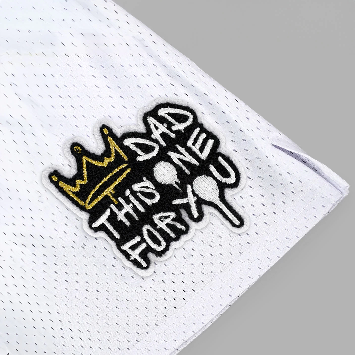 Dad This One For You Patch Shorts - 7"