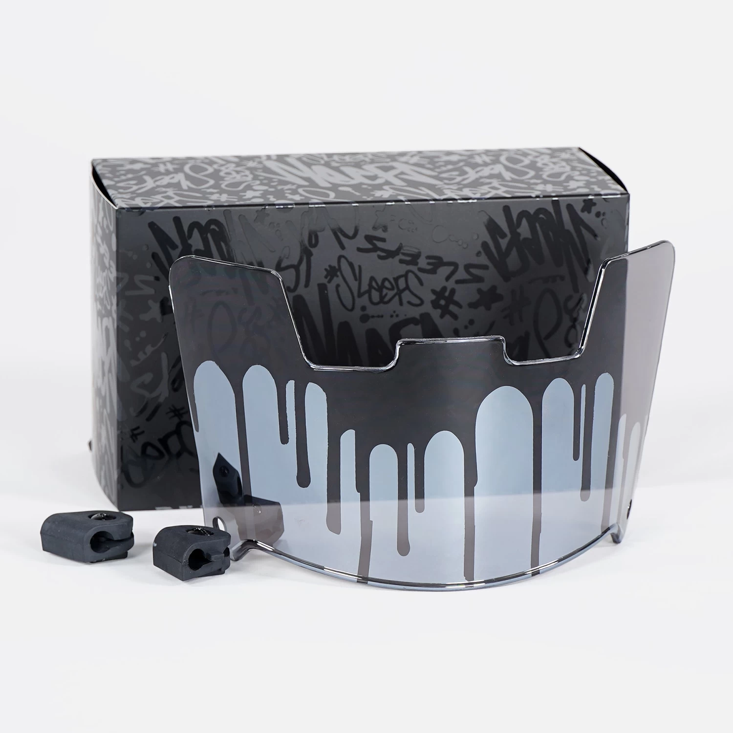 Drip Silver Moonstone Helmet Eye-Shield Visor - Image 3