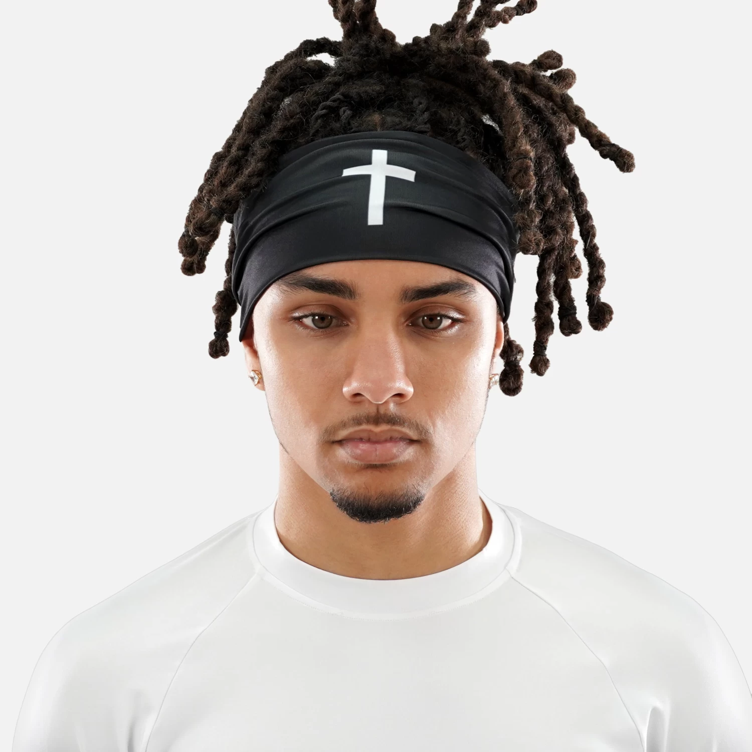 Faith Cross Black Headband - Image 2