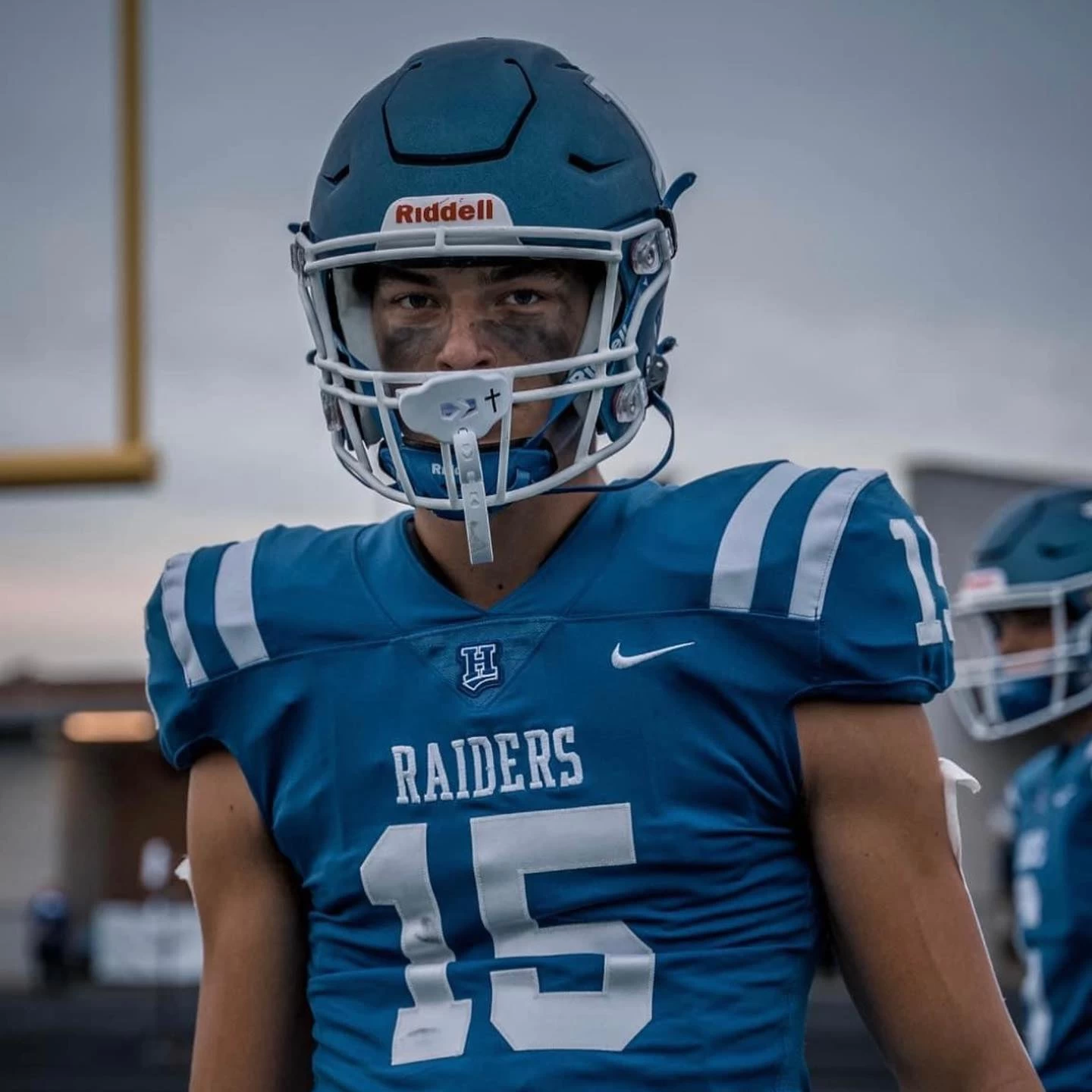 Faith Cross White Soft Football Mouthguard - Image 2