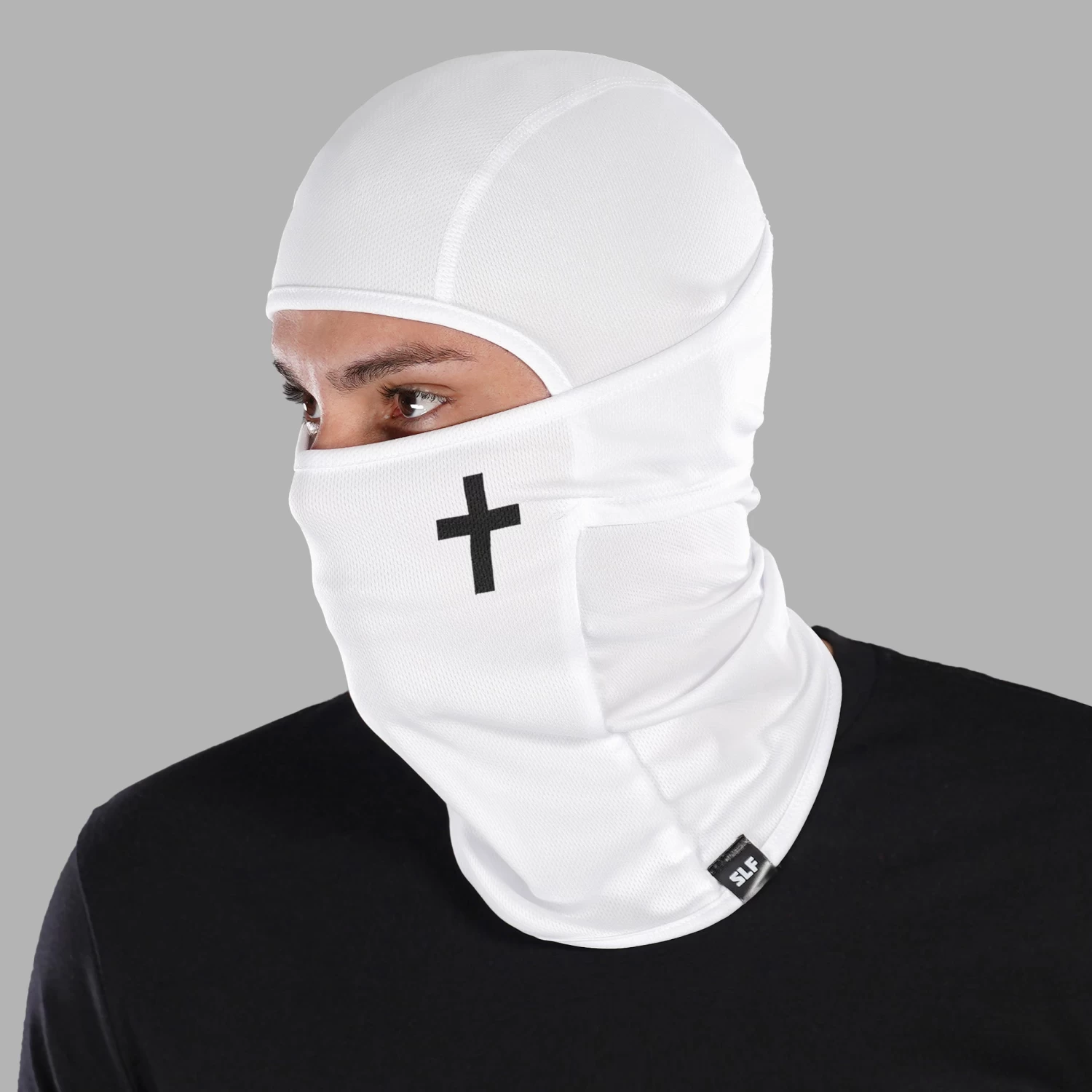Faith Cross White Loose-fitting Shiesty Mask - Image 2