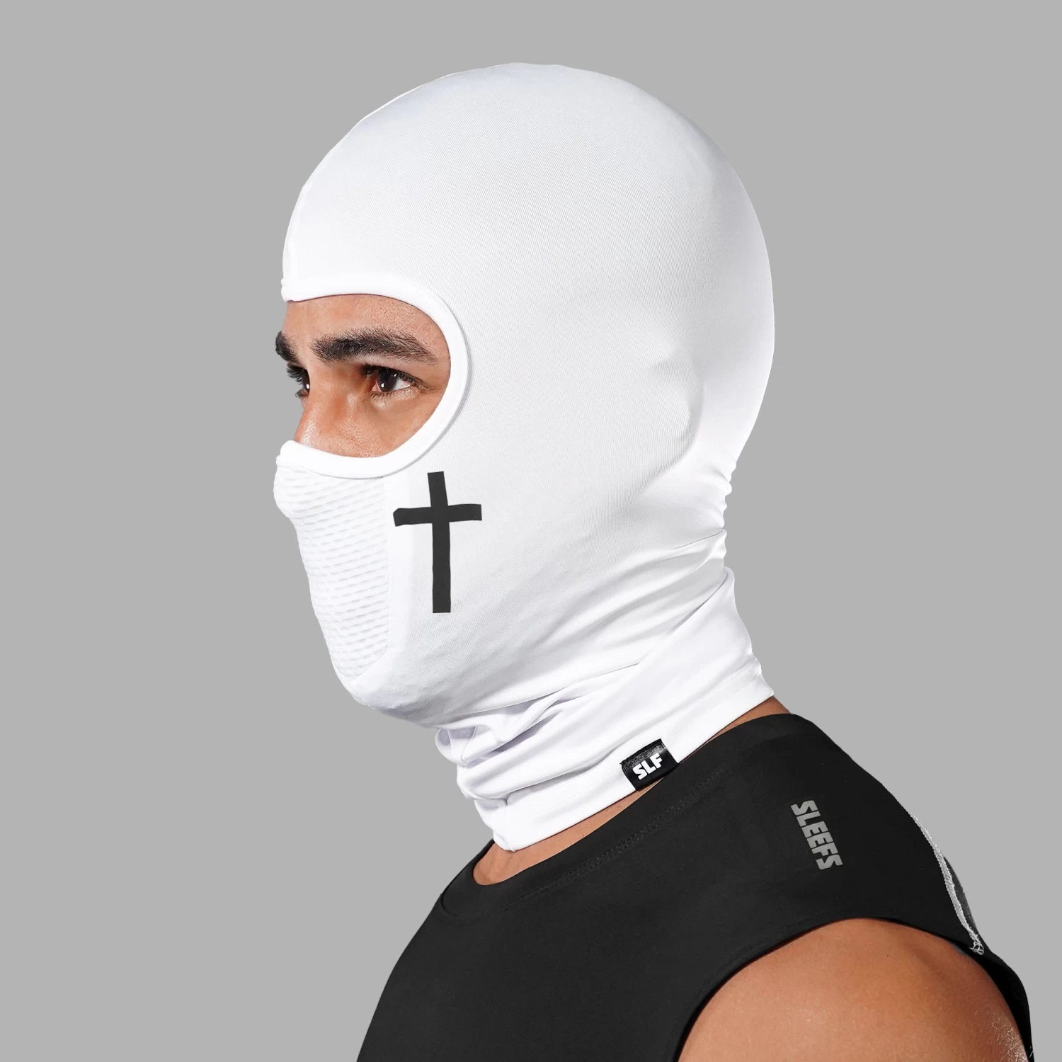 Faith Cross White Shiesty Mask - Image 2