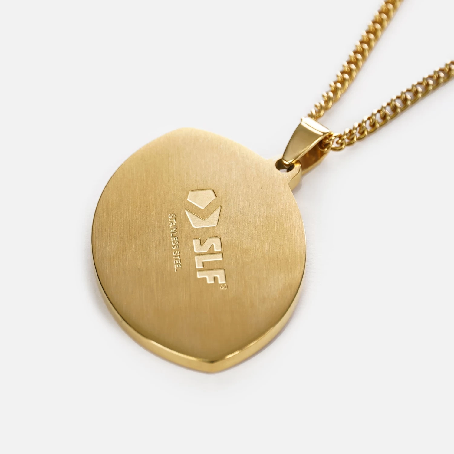 Football Faith Cross Pendant With Chain Kids Necklace - Gold Plated Stainless Steel - Image 4