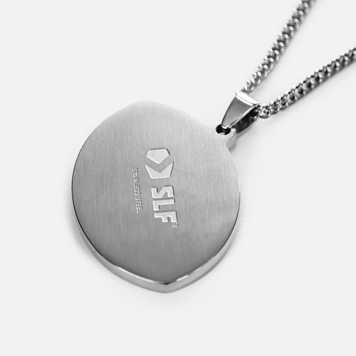 Football Faith Cross Pendant With Chain Necklace - Stainless Steel - Image 5