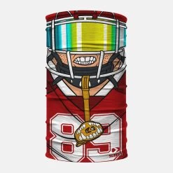 Football Player Red Maroon Neck Gaiter