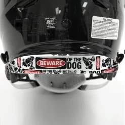 Beware Of The Dog Riddell Speedflex Front And Back Bumper Sticker Kit