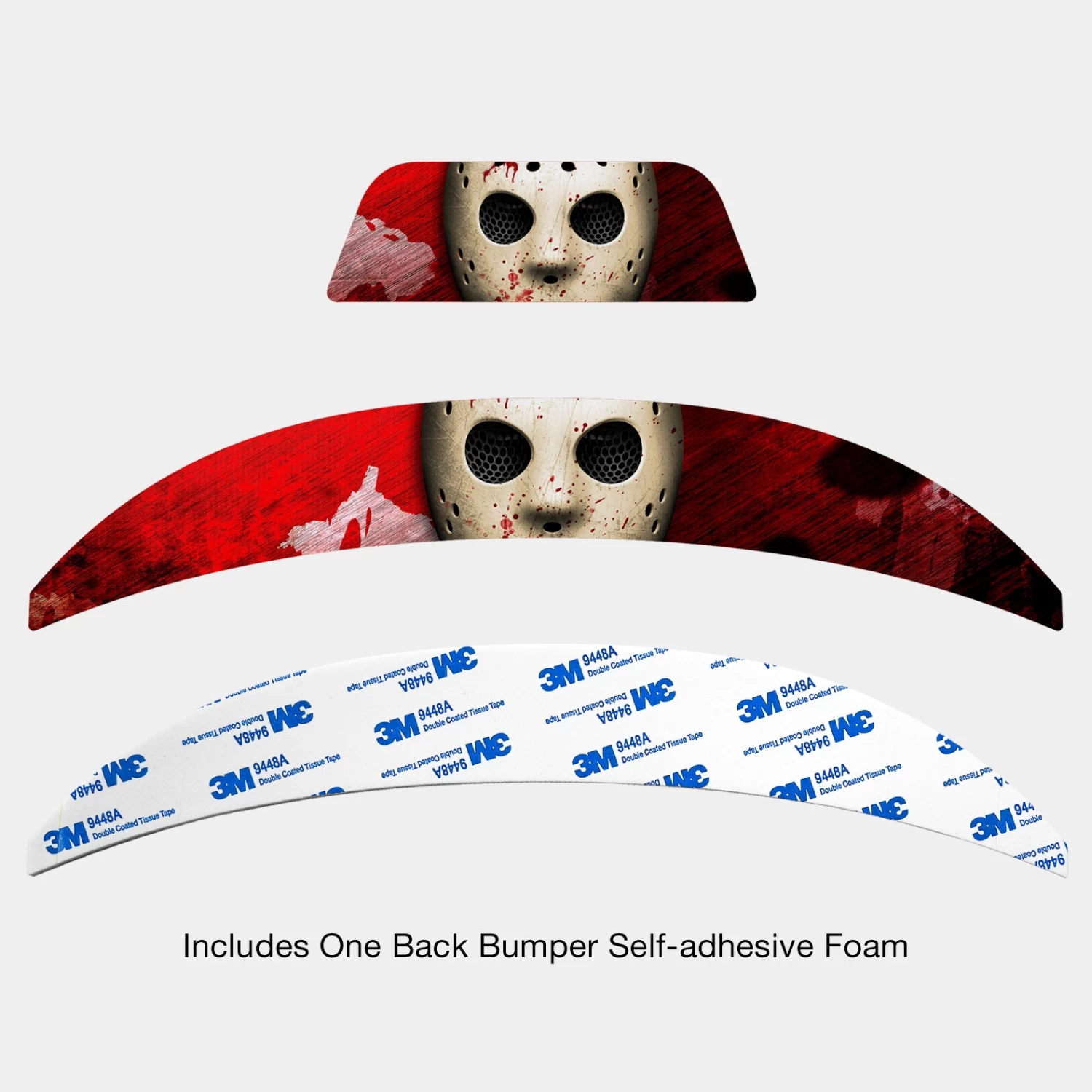 Hockey Mask Riddell Speedflex Front And Back Bumper Sticker Kit - Image 2