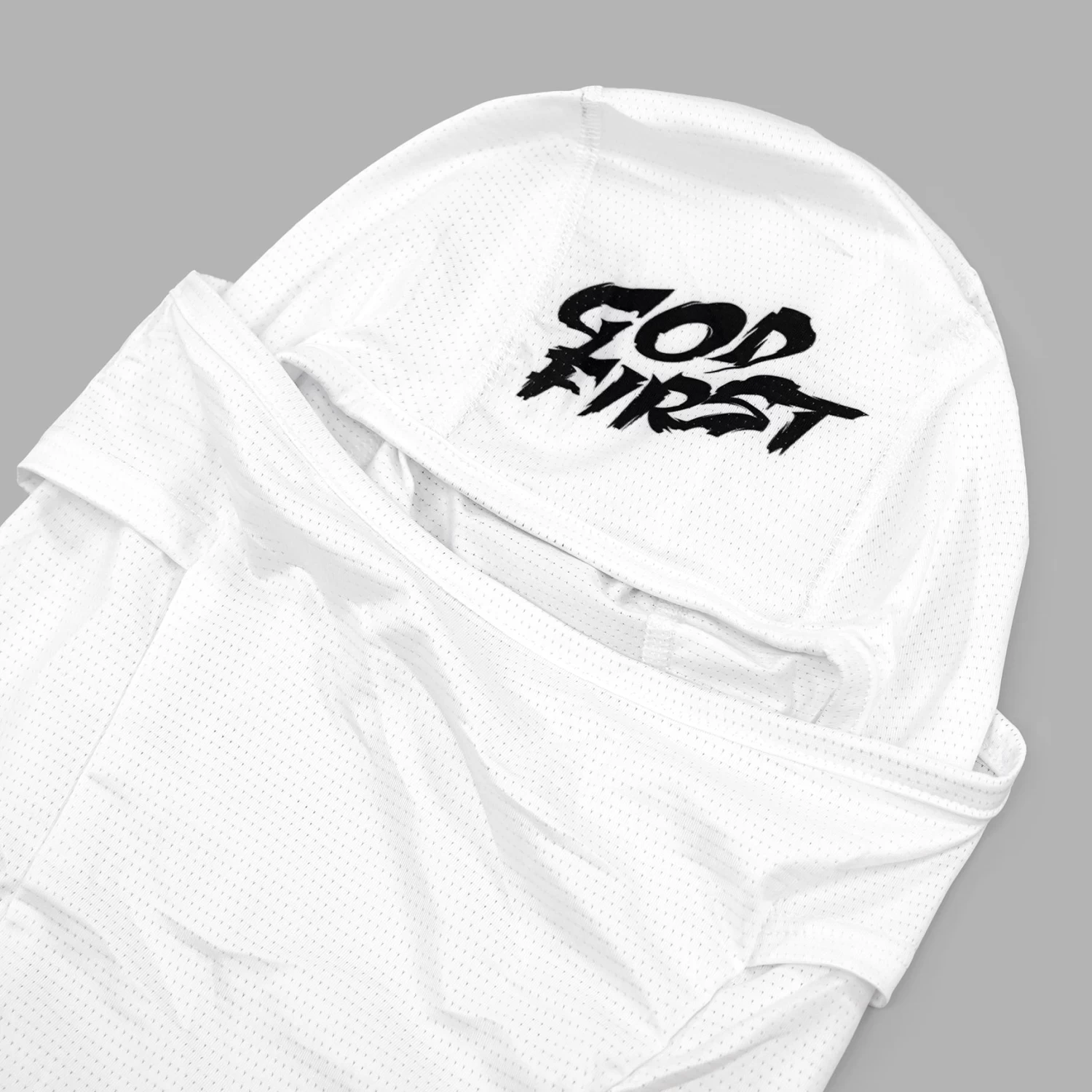 God First White Loose-fitting Shiesty Mask - Image 3