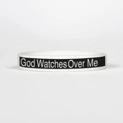 God Watches Over Me Motivational Wristband
