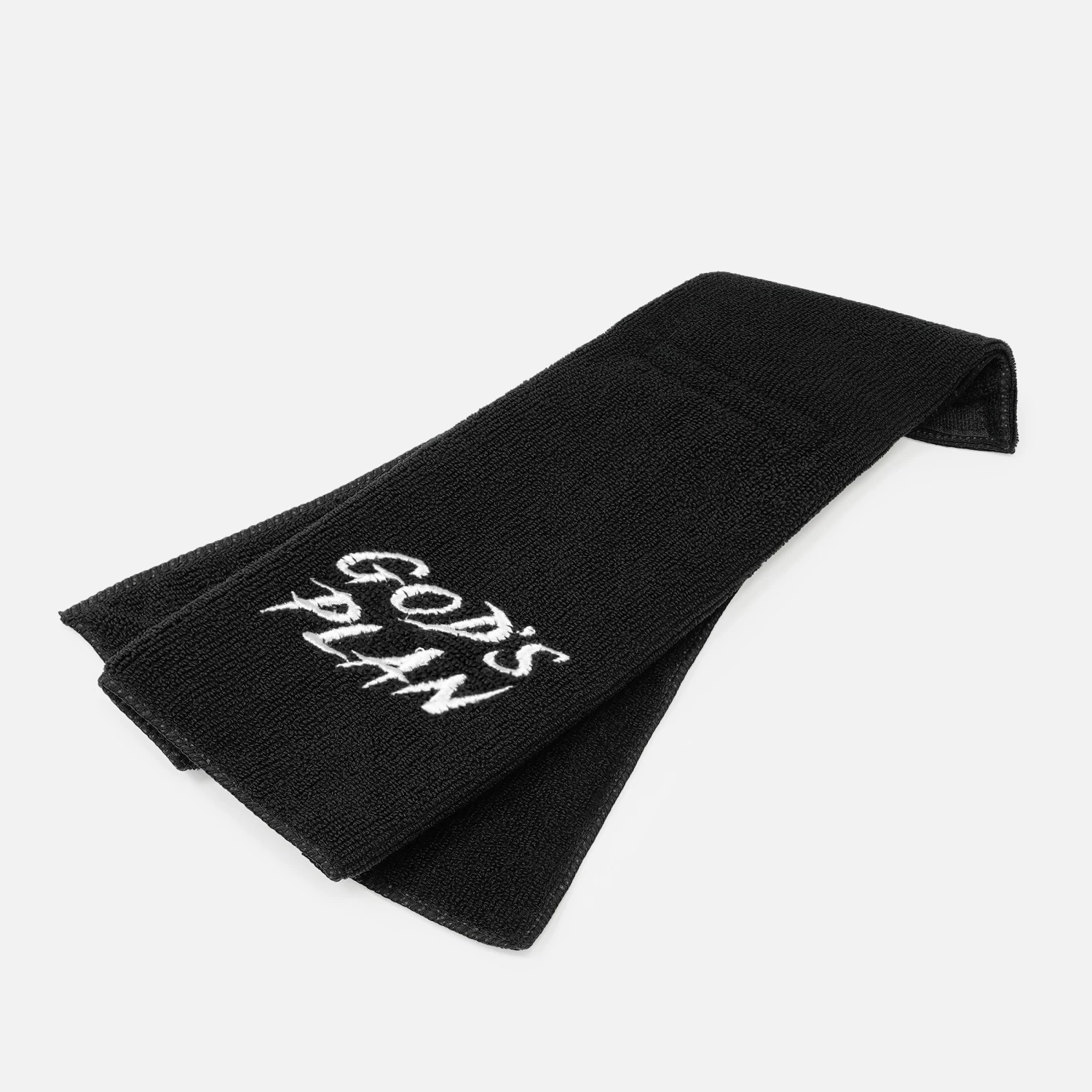 God's Plan Black Football Towel - Image 3