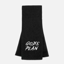 God's Plan Black Football Towel