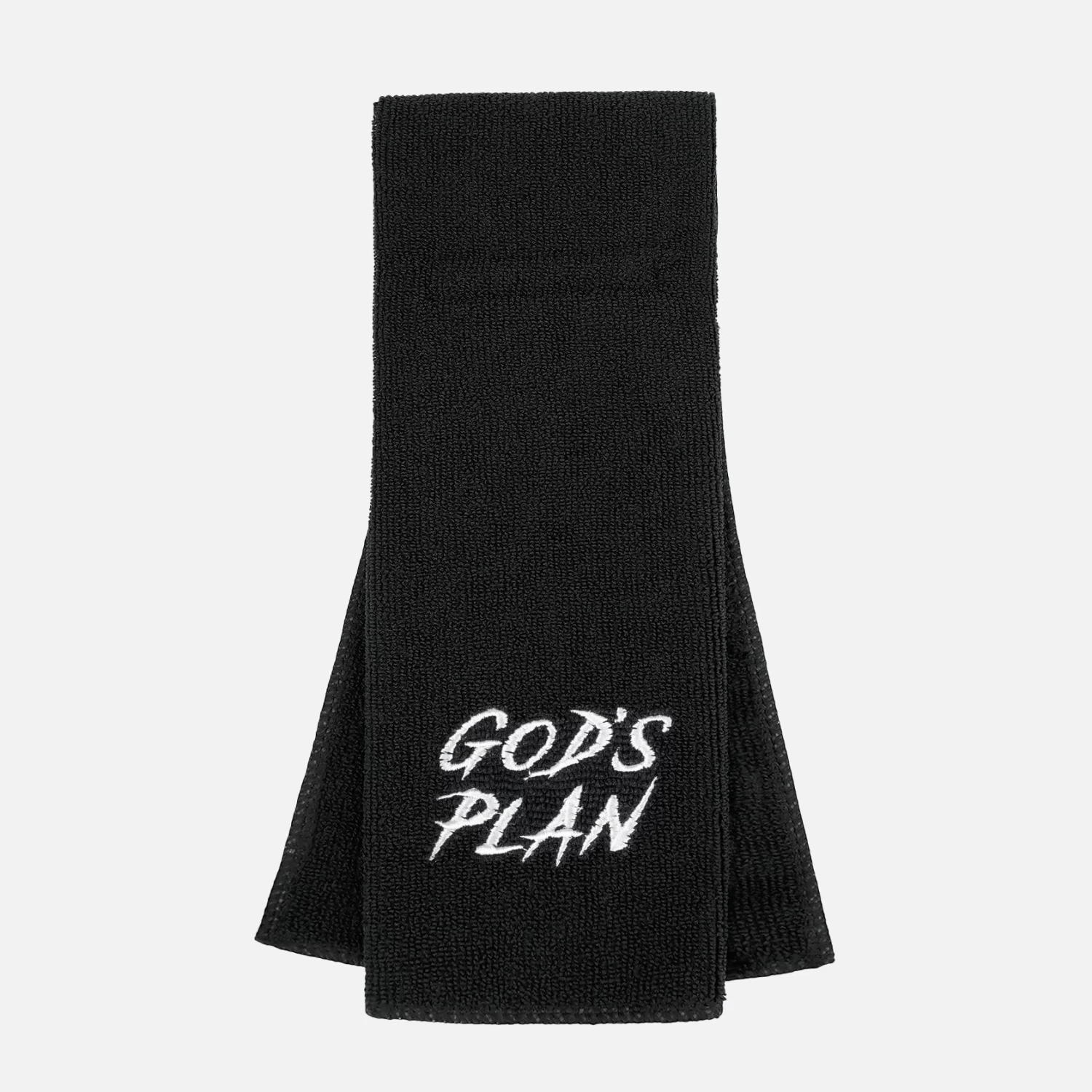 God's Plan Black Football Towel