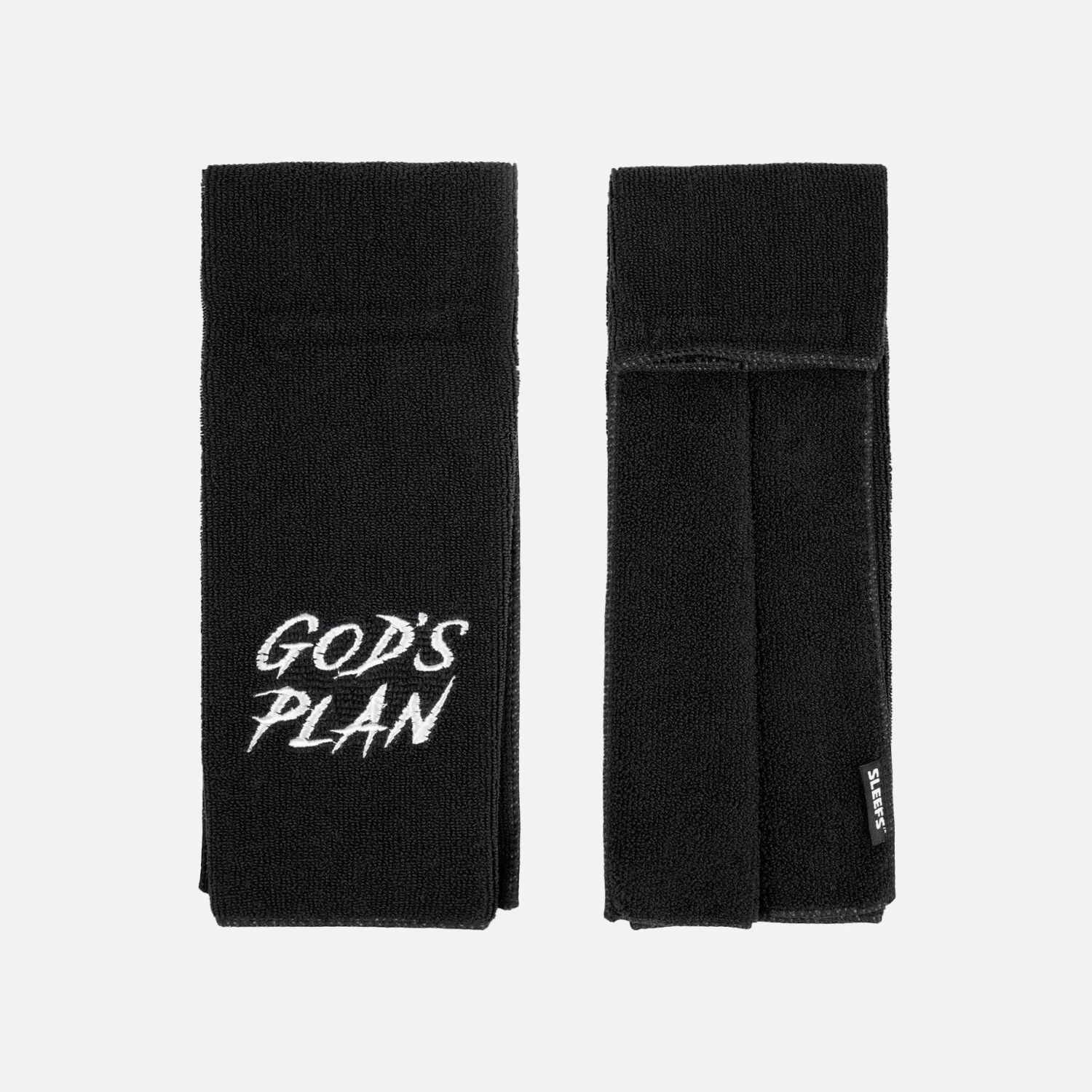 God's Plan Black Football Towel - Image 4