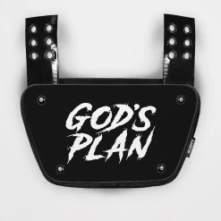 God's Plan Black Sticker For Back Plate