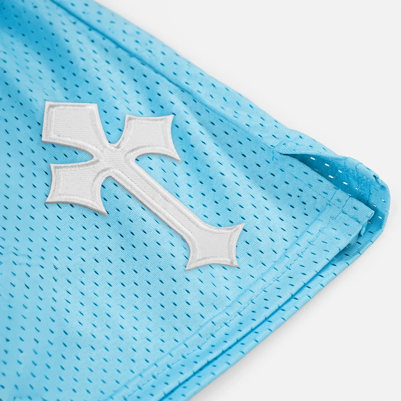 Gothic Cross Patch Shorts - 7" - Image 15