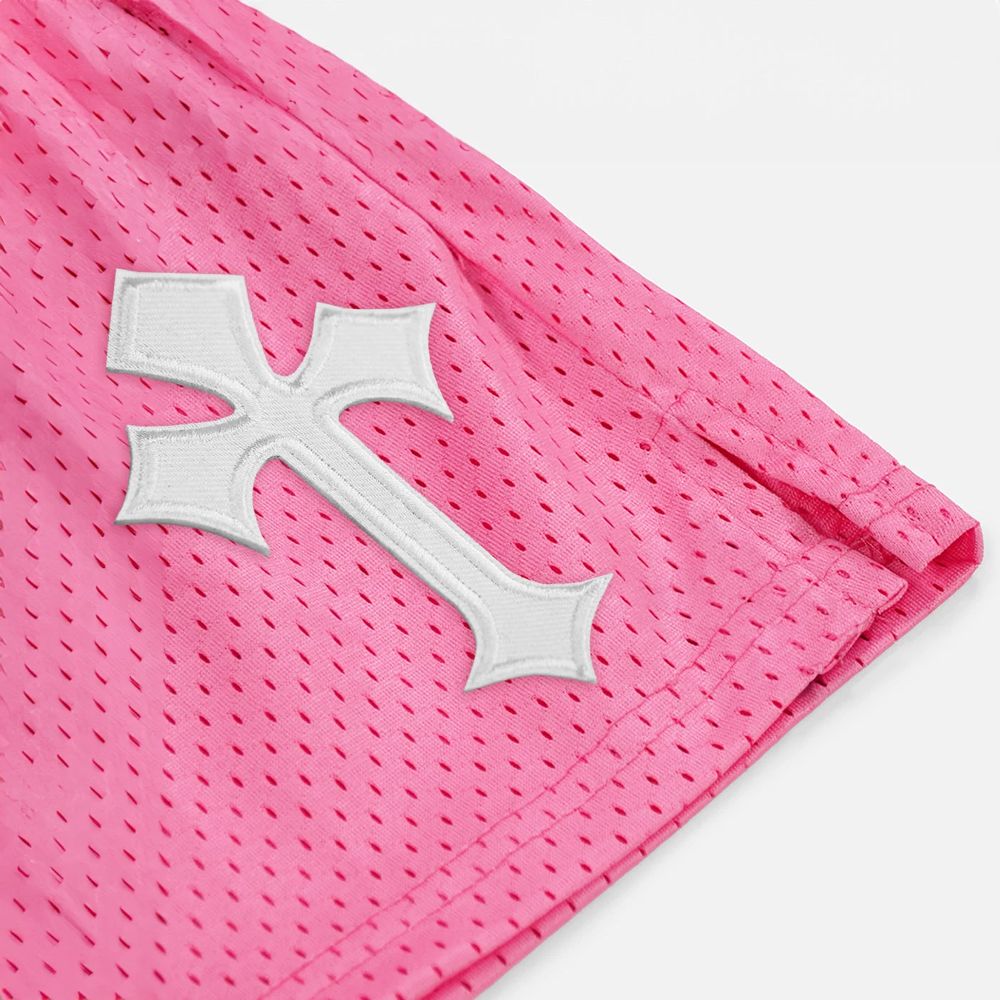 Gothic Cross Patch Shorts - 7" - Image 17