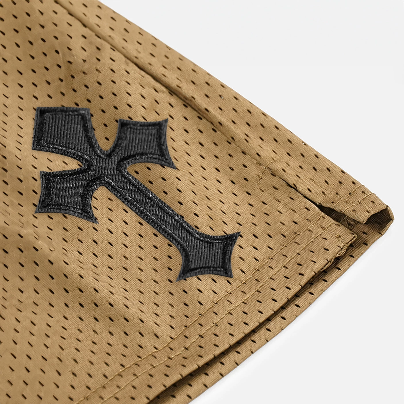 Gothic Cross Patch Shorts - 7" - Image 19