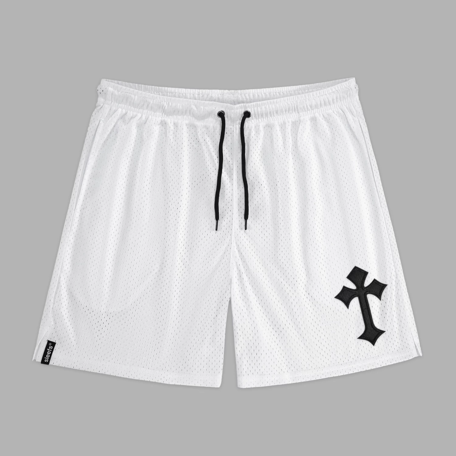 Gothic Cross Patch Shorts - 7" - Image 4