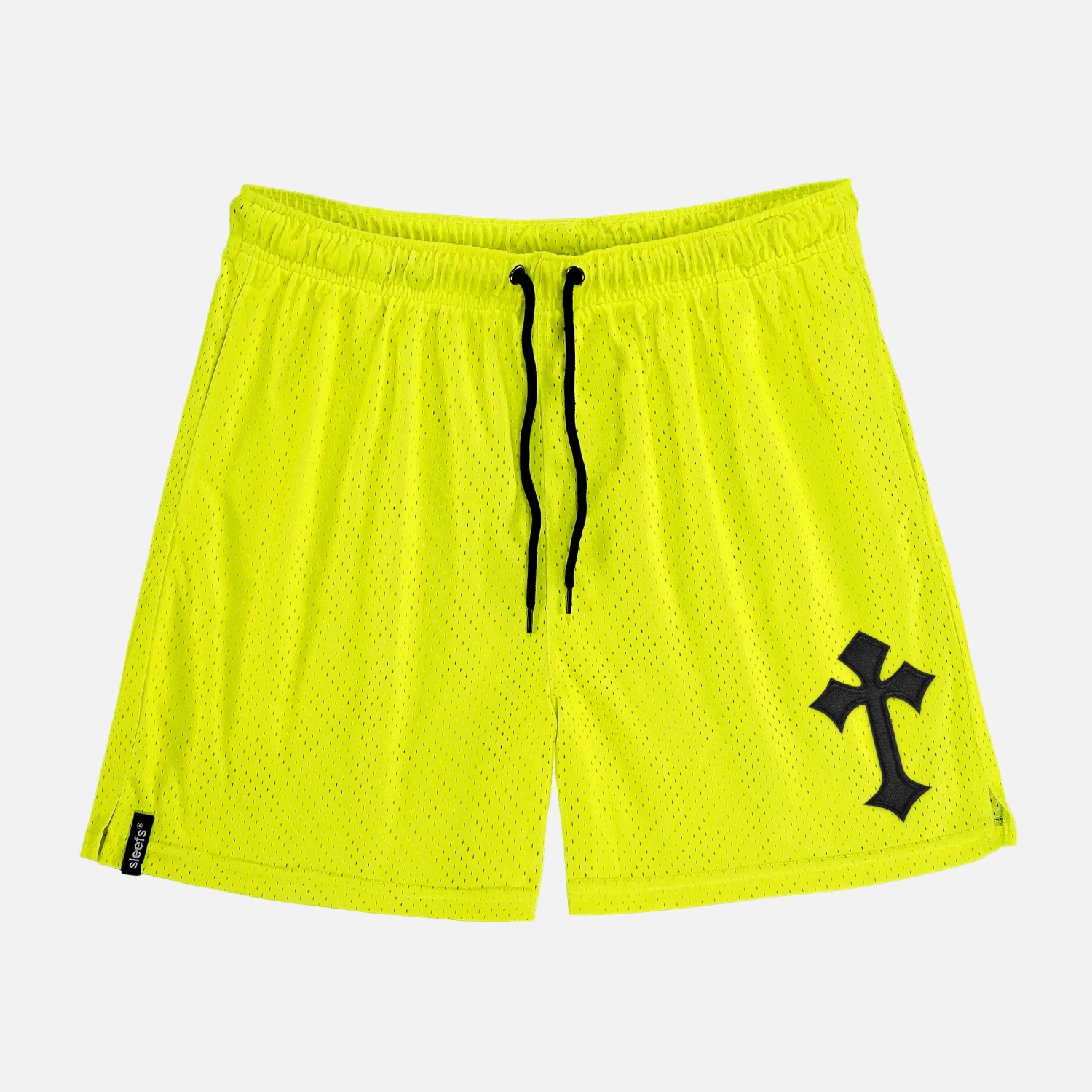 Gothic Cross Patch Shorts - 7" - Image 6