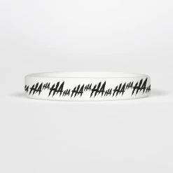 Ha Ha Ha White Motivational Wristband