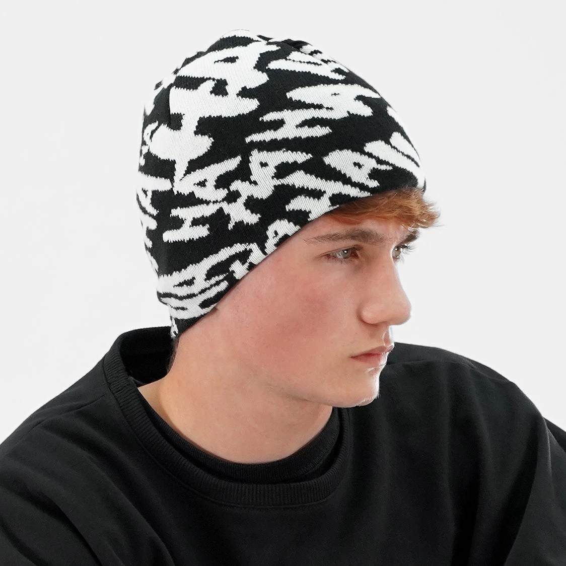 Ha Ha Ha Black Beanie - Image 3
