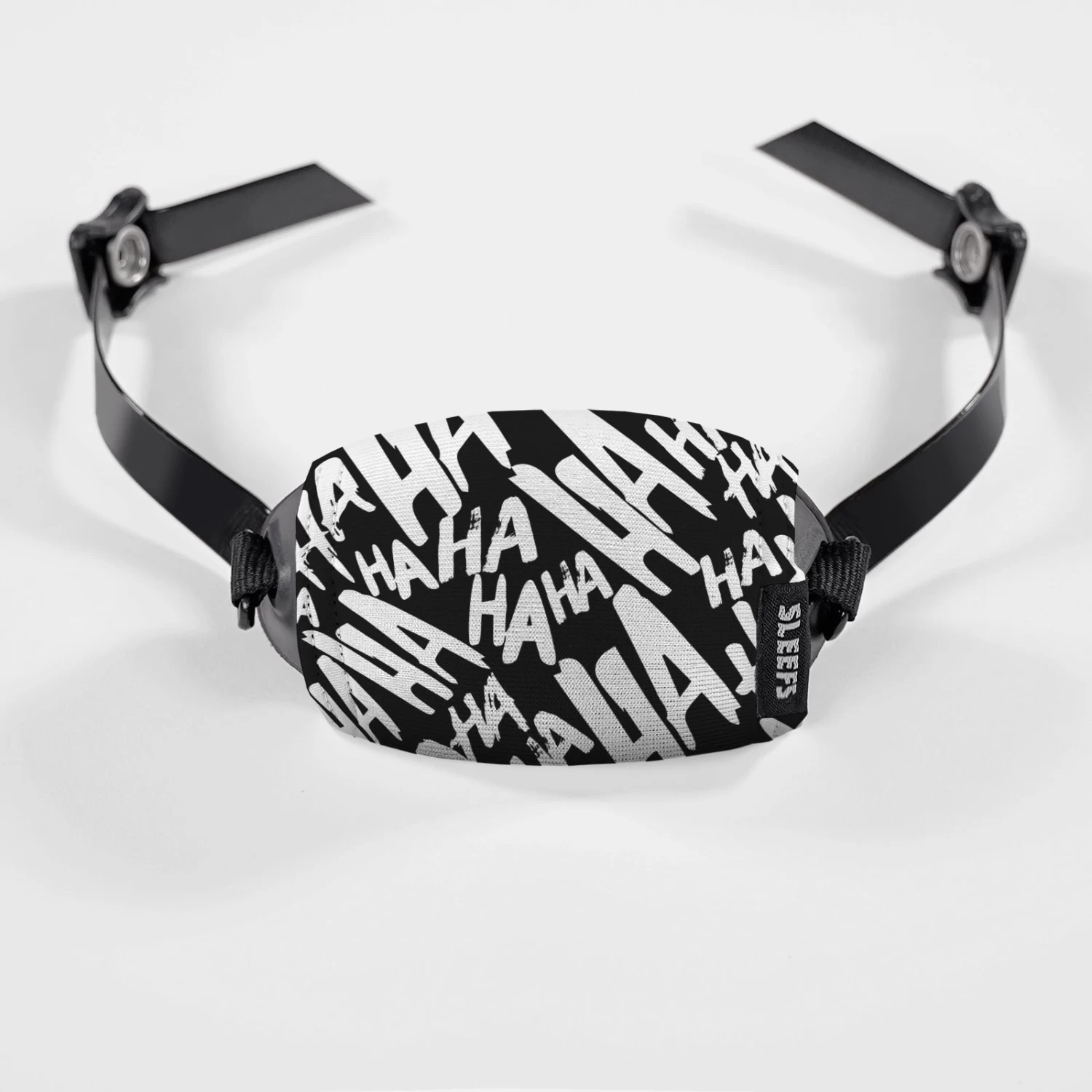 Ha Ha Ha Black Chin Strap Cover - Image 2