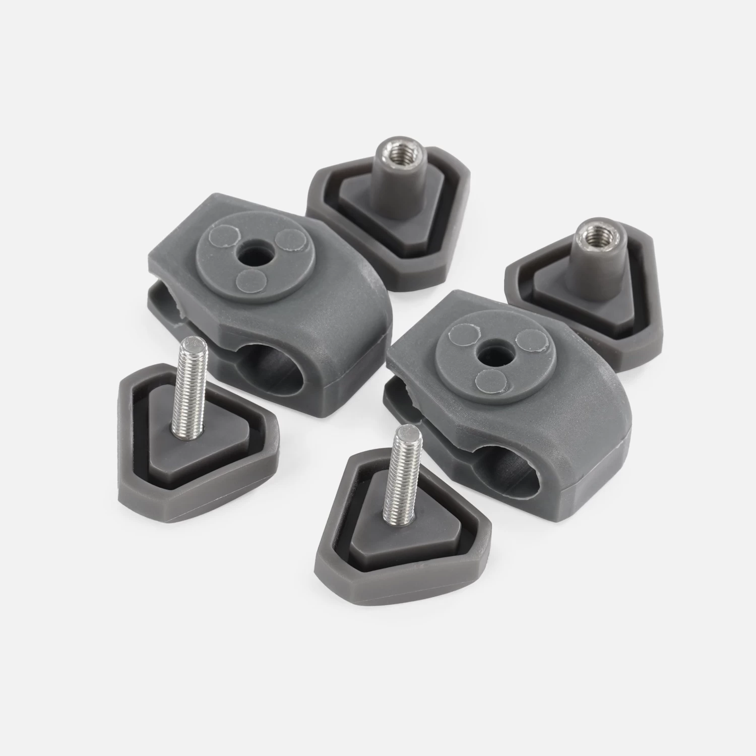 Hue Dark Gray Football Helmet Visor Quick Clips - Image 2